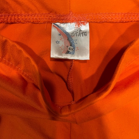 STATE Kids Leggings Set in Green, Floral Red, and Orange - Picture 5 of 9